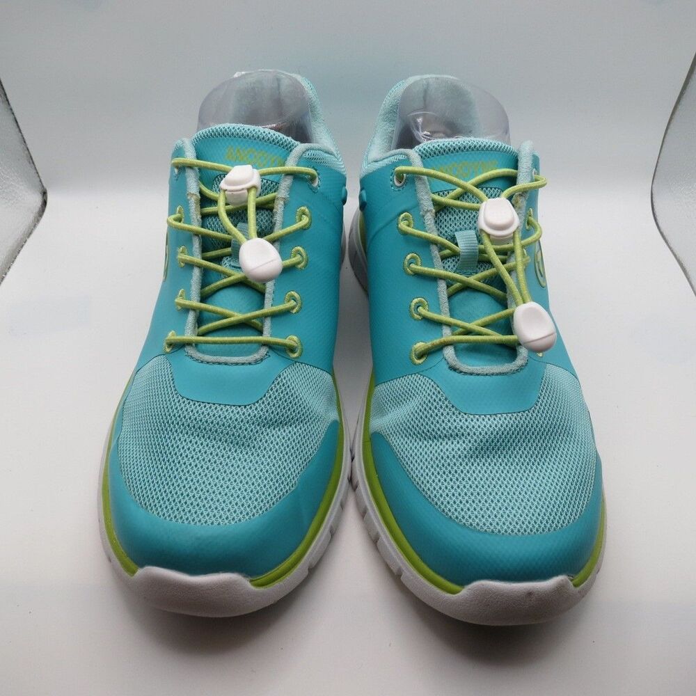 Anodyne No. 23 Womens Sport Runner Teal/Lime Diabetic Running Sneaker Size 8.5W